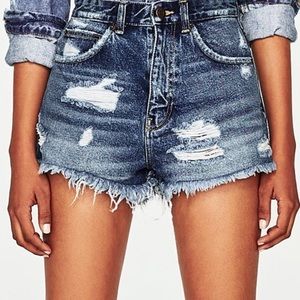 Zara high waisted shorts